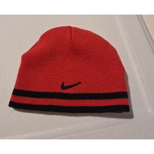 Nike Pink And Black Reversible Knit Cap